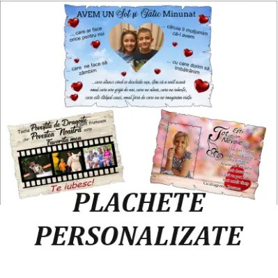 Plachete personalizate